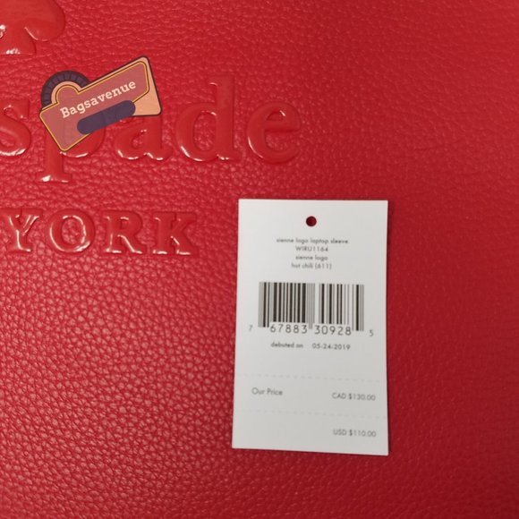 kate spade Bags Sienne Logo Laptop Sleeve Case Hot Chili Red Laptop